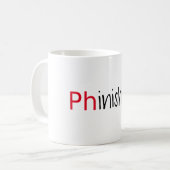 Phinished, Wortkunst, Textentwurf für PhD Kaffeetasse (Vorderseite Links)