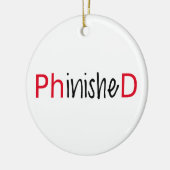 Phinished, Wortkunst, Textentwurf für PhD Keramikornament (Links)