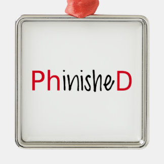 Phinished, Wortkunst, Textentwurf für PhD Ornament Aus Metall
