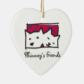 Phinneys Freund-Weihnachtsverzierung Keramikornament (Rechts)