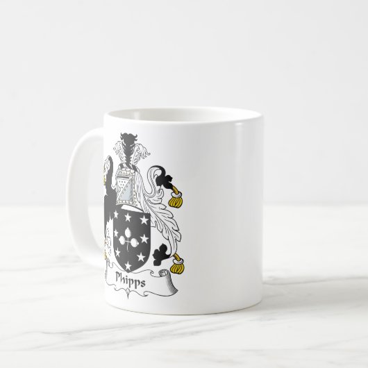 Phipps Familienwappen Kaffeetasse (Vorderseite Links)