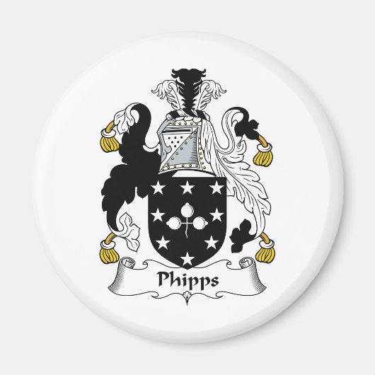 Phipps Familienwappen Magnet (Vorne)