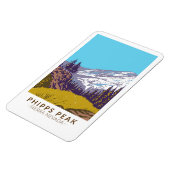Phipps Peak Sierra Nevada Kalifornien Vintag Magnet (Linke Seite)