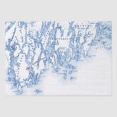 Phippsburg Maine Karte 1774 Inn Blue Seidenpapier (Vorderseite)