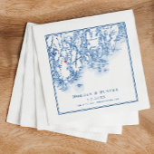 Phippsburg Maine Map Navy Elegant Wedding Serviette