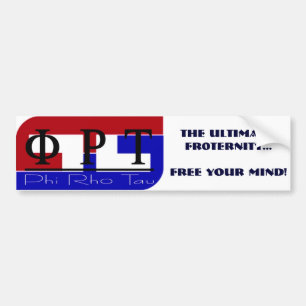 PhiRhoTau, das entscheidende: FR0TERNITY… freies Autoaufkleber