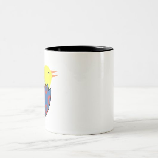 Phish Chick Fishman Donner Design Zweifarbige Tasse (Mittel)