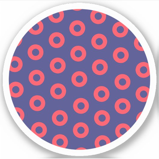 Phish Donut Circle Aufkleber (Vorderseite)