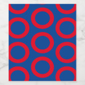 Phish Donut Wine Label Weinetikett (Einzelnes Label)