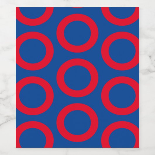 Phish Donut Wine Label Weinetikett (Einzelnes Label)