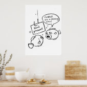 Phishing-Betrug Poster (Küche)