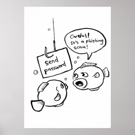 Phishing-Betrug Poster (Vorne)