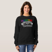 Phlebotomie Alles über Regenbogen und Schmetterlin Sweatshirt (Vorne ganz)