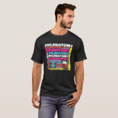 Phlebotomie Blutabnehmer Techniker Blut Techniker T-Shirt (Vorne ganz)
