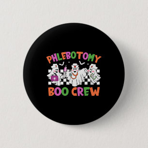 Phlebotomie Boo Crew Phlebotomist Halloween Kostüm Button