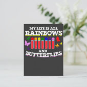 Phlebotomie Coworker Butterfly Phlebotomist Postkarte (Stehend Vorderseite)