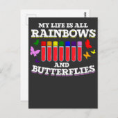 Phlebotomie Coworker Butterfly Phlebotomist Postkarte (Vorne/Hinten)