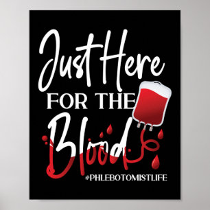 Phlebotomie gerade hier für das Blut Poster