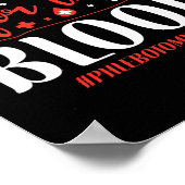 Phlebotomie gerade hier für das Blut Poster (Ecke)