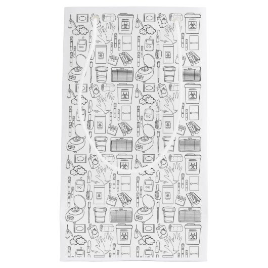 Phlebotomie-Geschenktasche, Labrador Tech Geschenk Kleine Geschenktüte (Vorderseite)