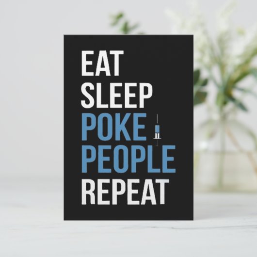 Phlebotomie-Meme Karte (Stehend Vorderseite)