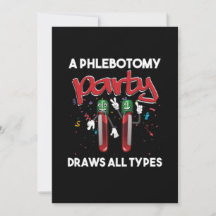 Phlebotomie Party Vacutainer Blutphlebotomist Gif Einladung