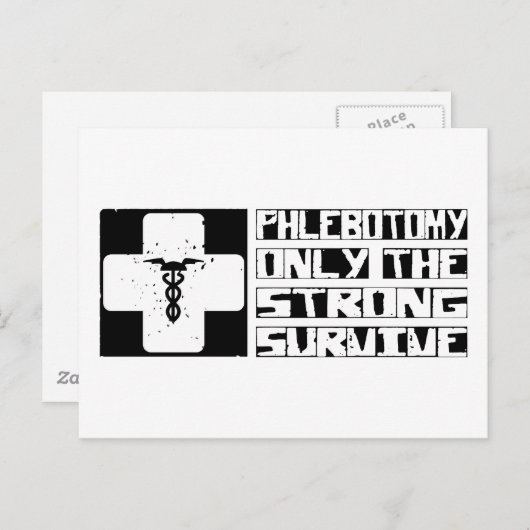 Phlebotomie Postkarte (Vorne/Hinten)