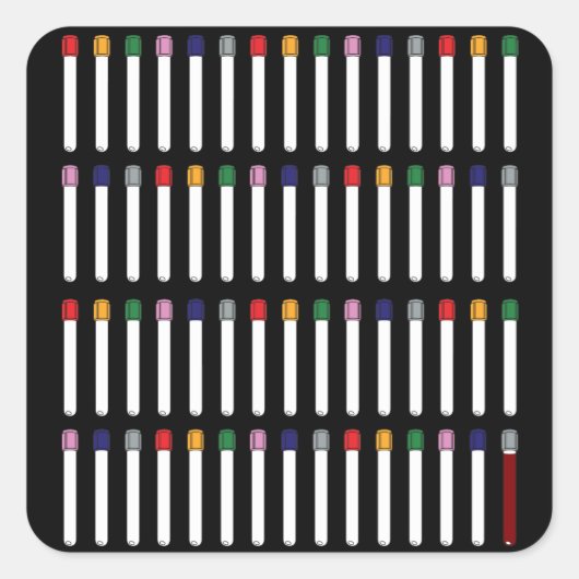 Phlebotomie Quadratischer Aufkleber (Vorderseite)