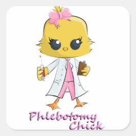 Phlebotomie Quadratischer Aufkleber