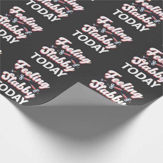 Phlebotomie Spaß Spritze Zeichn Venipuncture des B Geschenkpapier (Ecke)