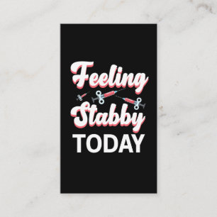 Phlebotomie Spaß Spritze Zeichn Venipuncture des  Visitenkarte