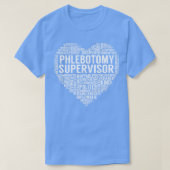 Phlebotomie Supervisor Herz T-Shirt (Design vorne)