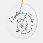 Phlebotomie Technicians Blume Keramik Ornament (Links)