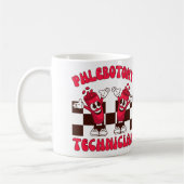 Phlebotomie-Techniker, Phlebotomy Tech Abschluss Kaffeetasse (Links)