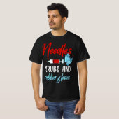 Phlebotomis Funny Needles Gloves Phlebotomy Gift  T-Shirt (Vorne ganz)