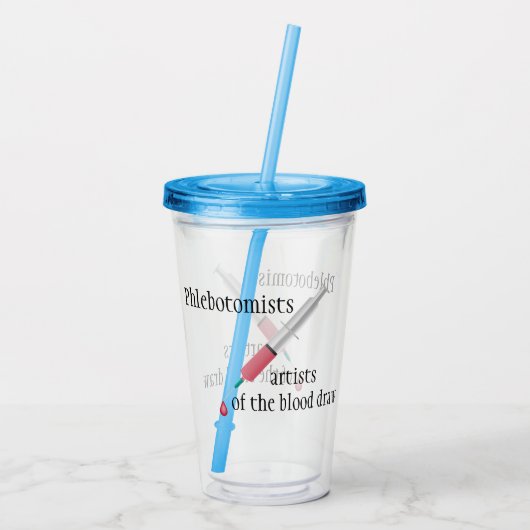 Phlebotomist Acryltrinkbecher (Rückseite)