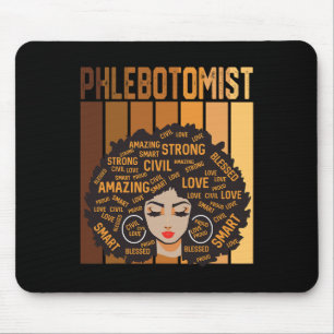 Phlebotomist Afro Afrikanisch Amerikanische Frauen Mousepad