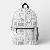 Phlebotomist-Backpack Bedruckter Rucksack (Vorderseite)