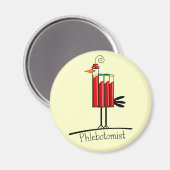 Phlebotomist "Blood Tube Bird" gibt Geschenke Magnet (Vorderseite/Rückseite)