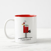 Phlebotomist "Blood Tube Bird" gibt Geschenke Zweifarbige Tasse (Links)