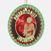 PHLEBOTOMIST BLUT-LOGO KERAMIK ORNAMENT (Links)