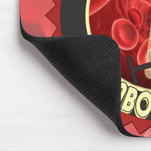 PHLEBOTOMIST BLUT-LOGO MOUSEPAD (Ecke)