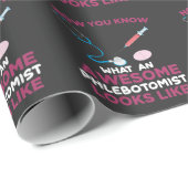 Phlebotomist Blutvenipuncture Vein Phlebotomie Geschenkpapier (Rolleneckpunkt)