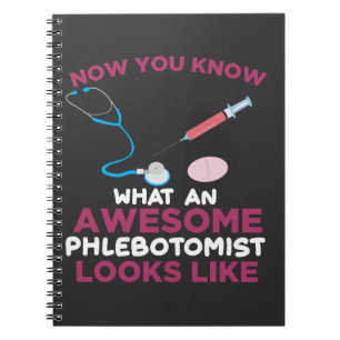 Phlebotomist Blutvenpunktion Vene Phlebotomie Notizblock