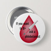 Phlebotomist Button (Vorne & Hinten)