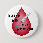 Phlebotomist Button (Vorderseite)