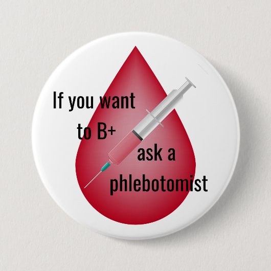 Phlebotomist Button (Vorderseite)