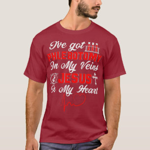 Phlebotomist Christlich Jesus Phlebotomie Männer T-Shirt