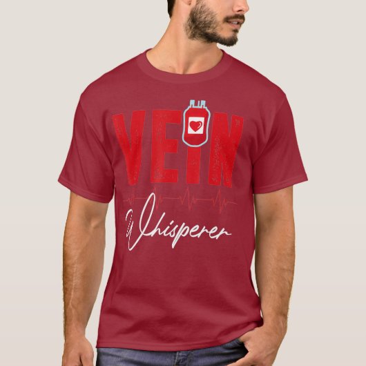 Phlebotomist Funny Vein Whisperer Phlebotomie T-Shirt (Vorderseite)