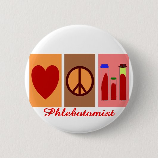Phlebotomist Geschenke Button (Vorderseite)